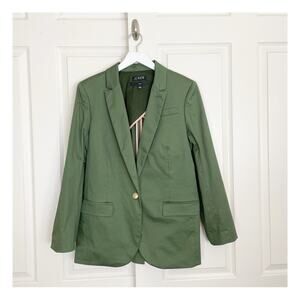 J. Crew Alfie Olive Chino Blazer Cotton Stretch Sz 14